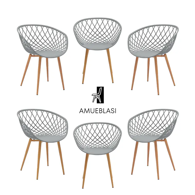 Pack 6 Sitiales Mesh 3