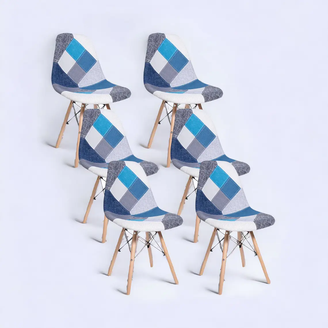 Pack 6 Sillas Patchwork 3