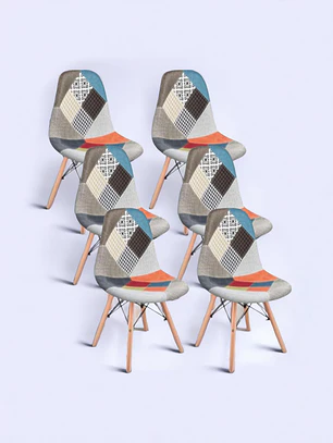 Pack 6 Sillas Patchwork