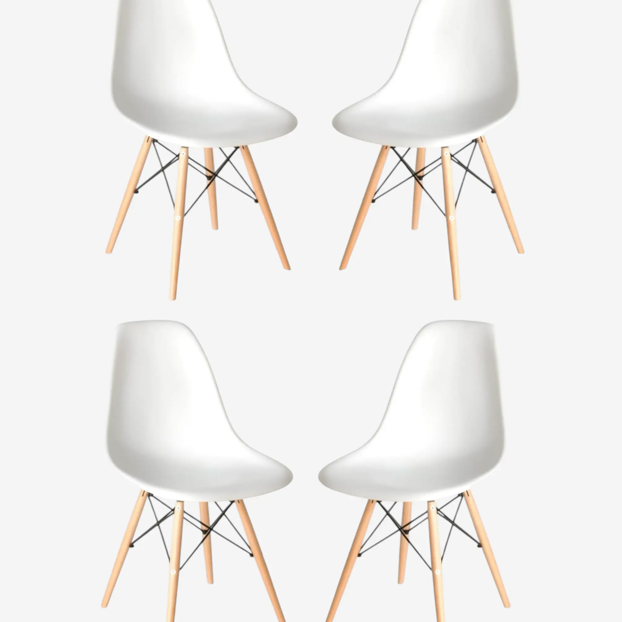 Pack 4 Sillas Eames 2