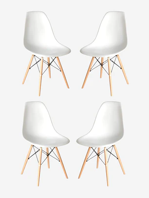 Pack 4 Sillas Eames