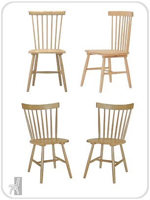 Pack 4 Sillas Windsor Madera