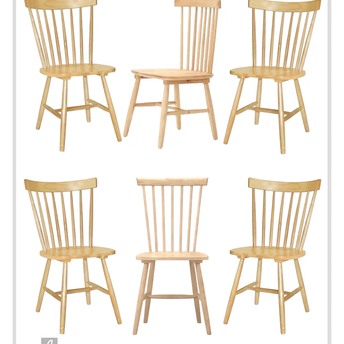 Pack 6 Sillas Windsor Madera 2