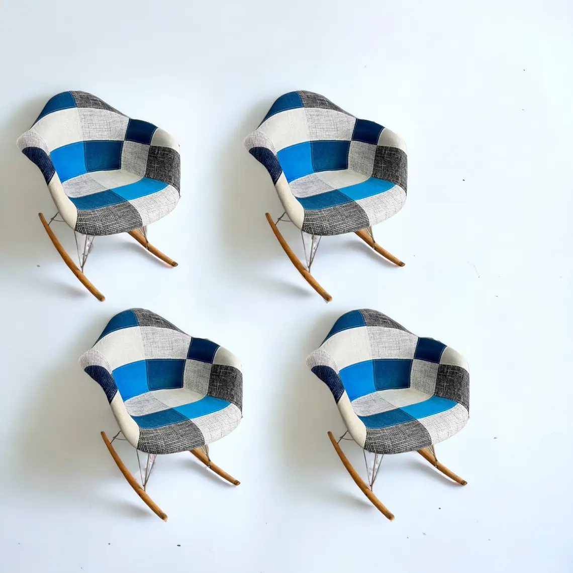 Pack 4 Sitiales Mecedoras Patchwork 2