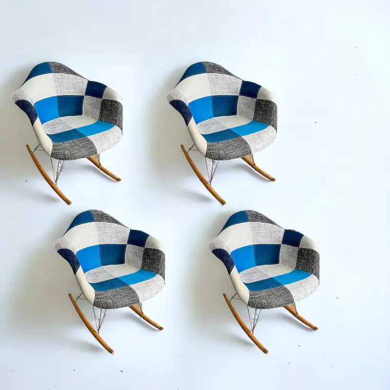 Pack 4 Sitiales Mecedoras Patchwork 2