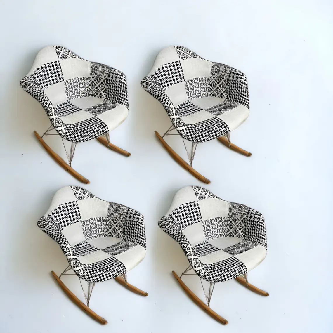 Pack 4 Sitiales Mecedoras Patchwork 3