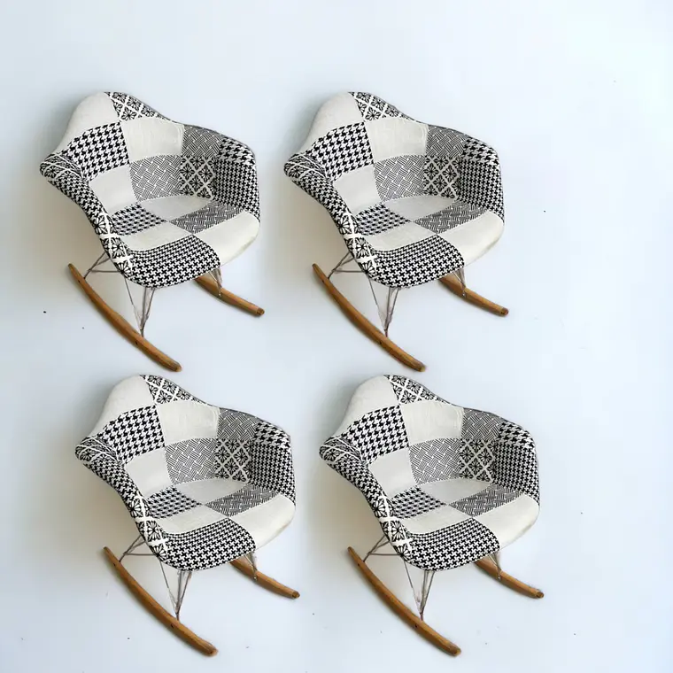 Pack 4 Sitiales Mecedoras Patchwork 3