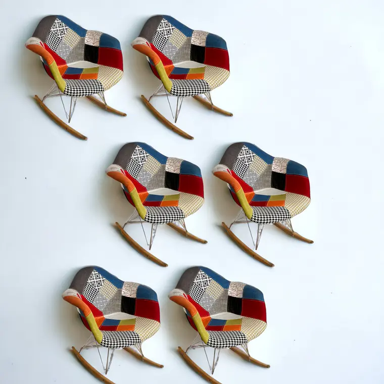 Pack 6 Sitiales Mecedoras Patchwork 1