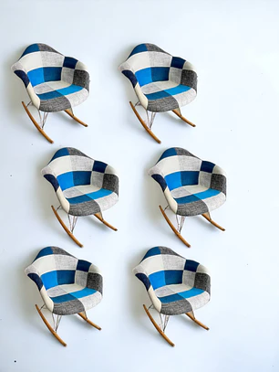 Pack 6 Sitiales Mecedoras Patchwork