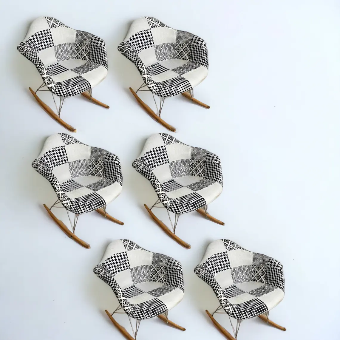 Pack 6 Sitiales Mecedoras Patchwork 3