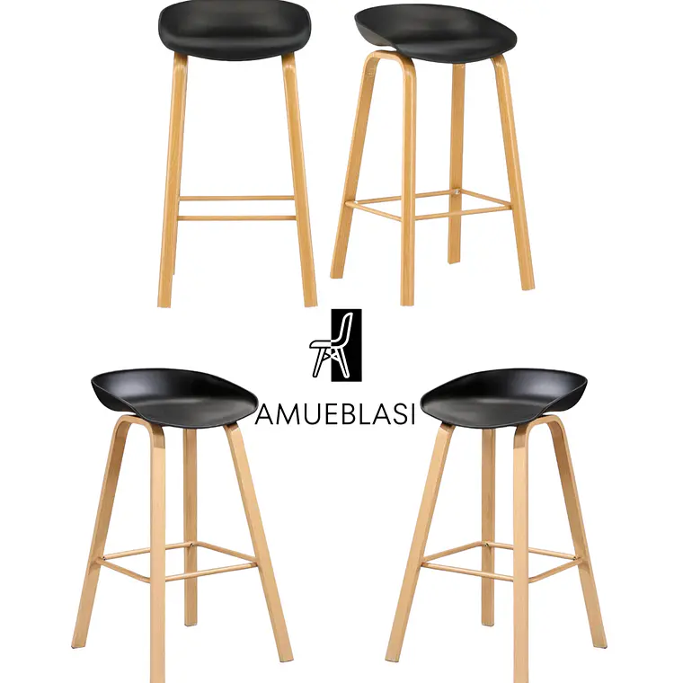 Pack 4 Taburetes Nordic 1