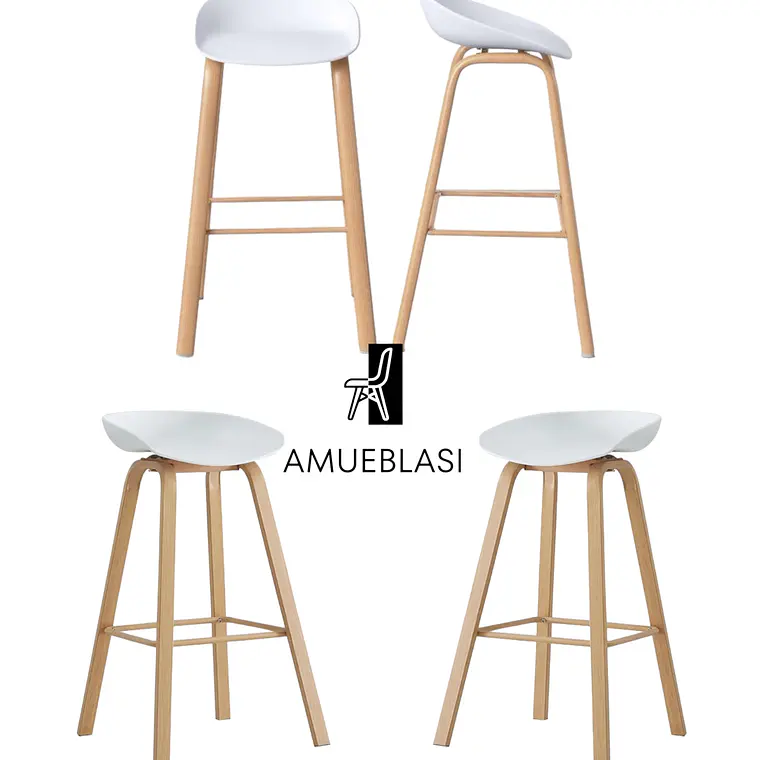 Pack 4 Taburetes Nordic 2