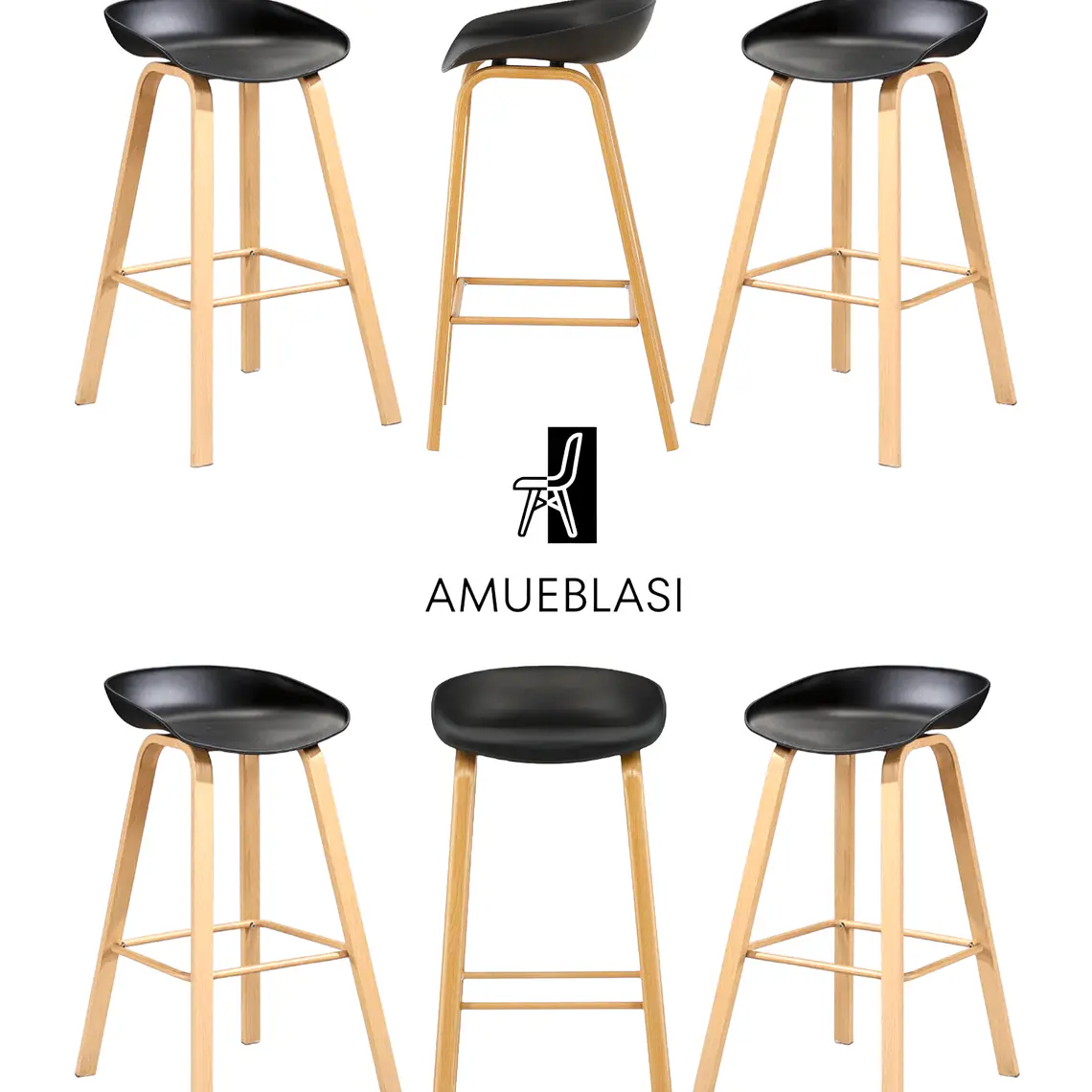 Pack 6 Taburetes Nordic 1