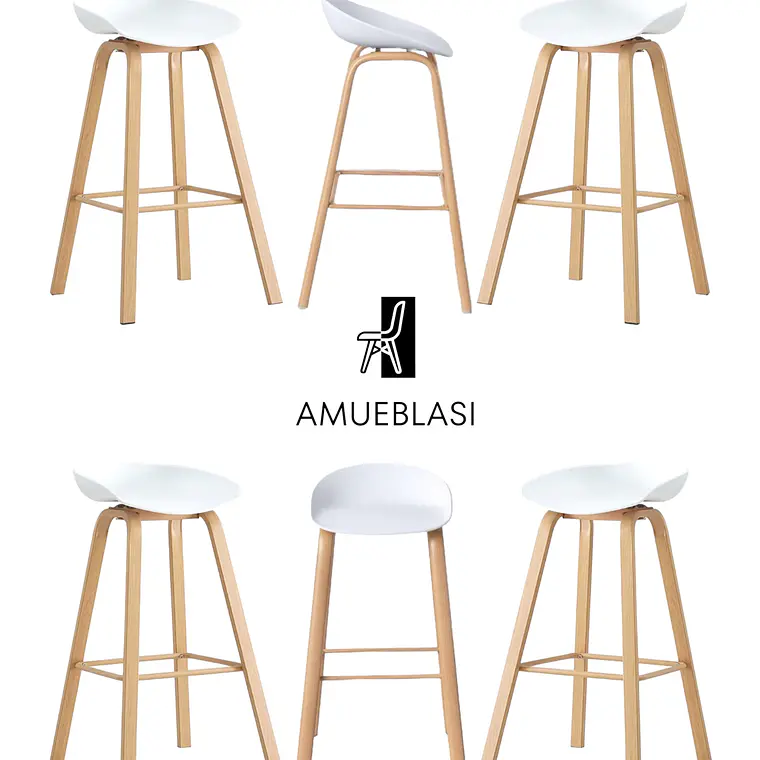 Pack 6 Taburetes Nordic 2