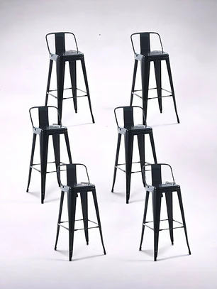 Pack 6 Taburetes Tolix 66 cm