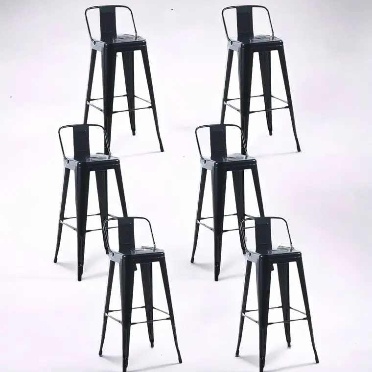 Pack 6 Taburetes Tolix 66 cm 2