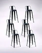 Pack 6 Taburetes Tolix 66 cm - Miniatura 2
