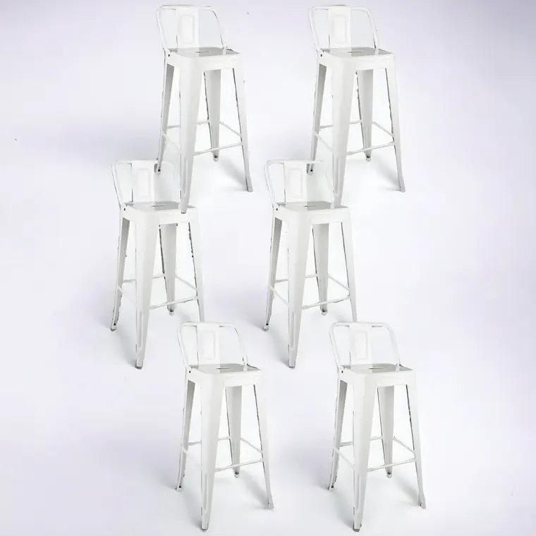 Pack 6 Taburetes Tolix 66 cm 3