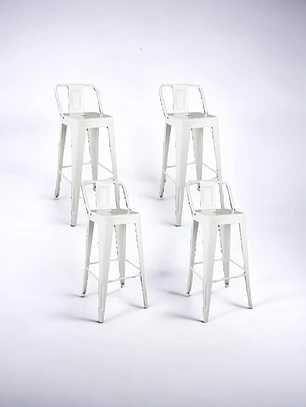 Pack 4 Taburetes Tolix 77 cm