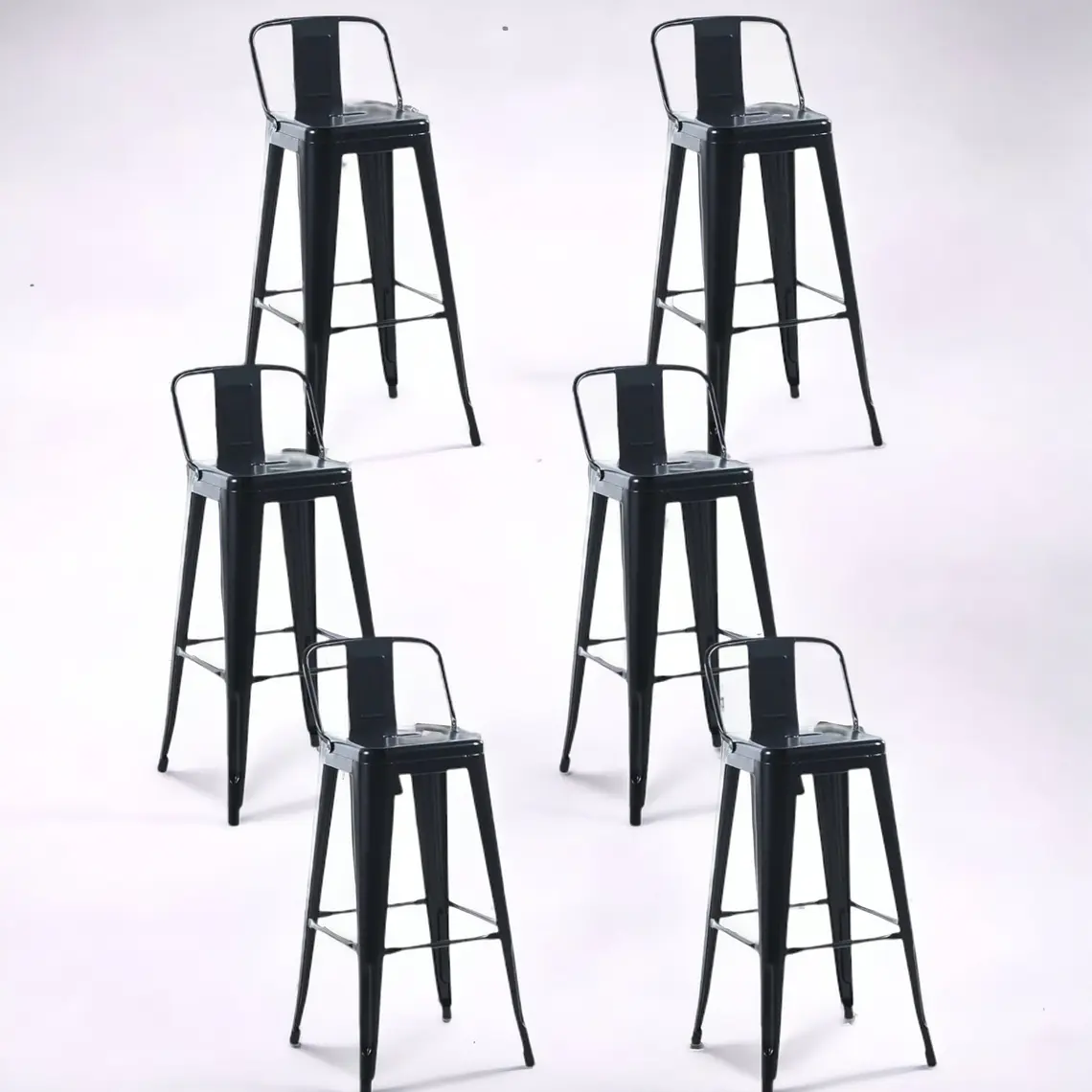 Pack 6 Taburetes Tolix 77 cm 1