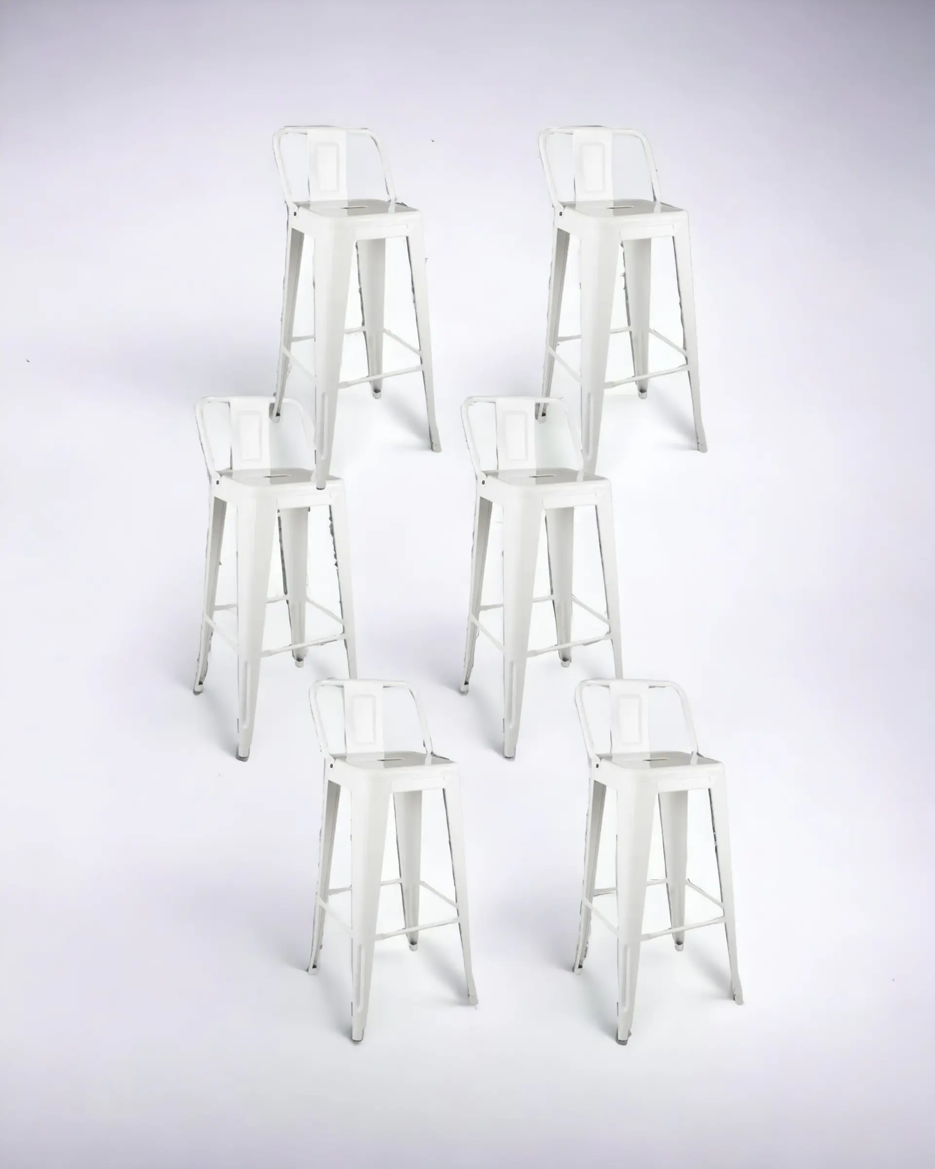 Pack 6 Taburetes Tolix 77 cm 2