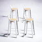 Pack 4 Taburetes Tolix Asiento Madera 77 cm - Miniatura 2