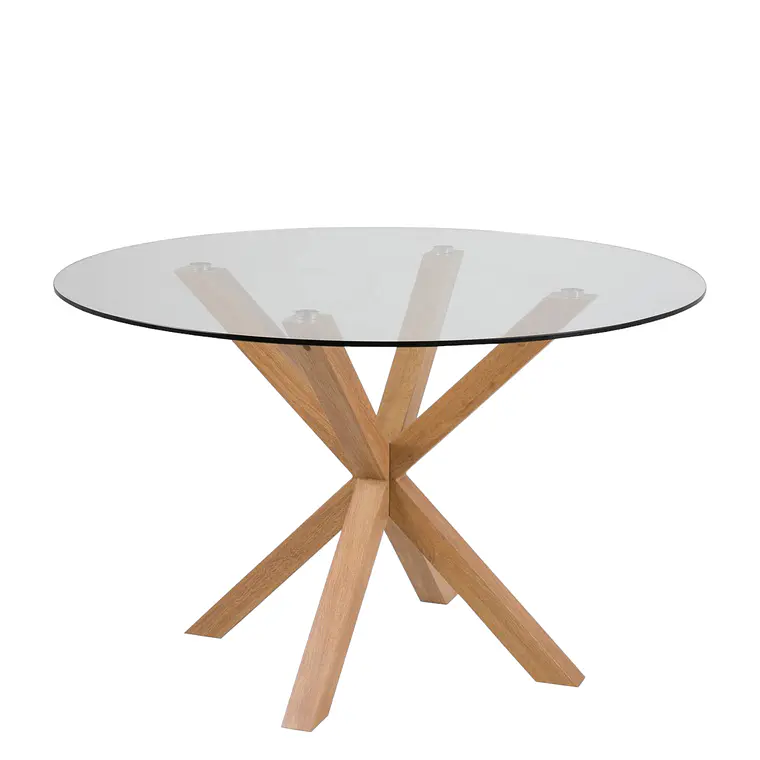 Comedor Redondo Vidrio 4 o 6 Sillas Lombardia – Mesa Madrid 5