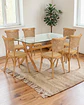 Comedor Rectangular Vidrio Elite con Sillas Crossback - Miniatura 4