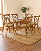 Comedor Rectangular Vidrio Elite con Sillas Crossback - Miniatura 6