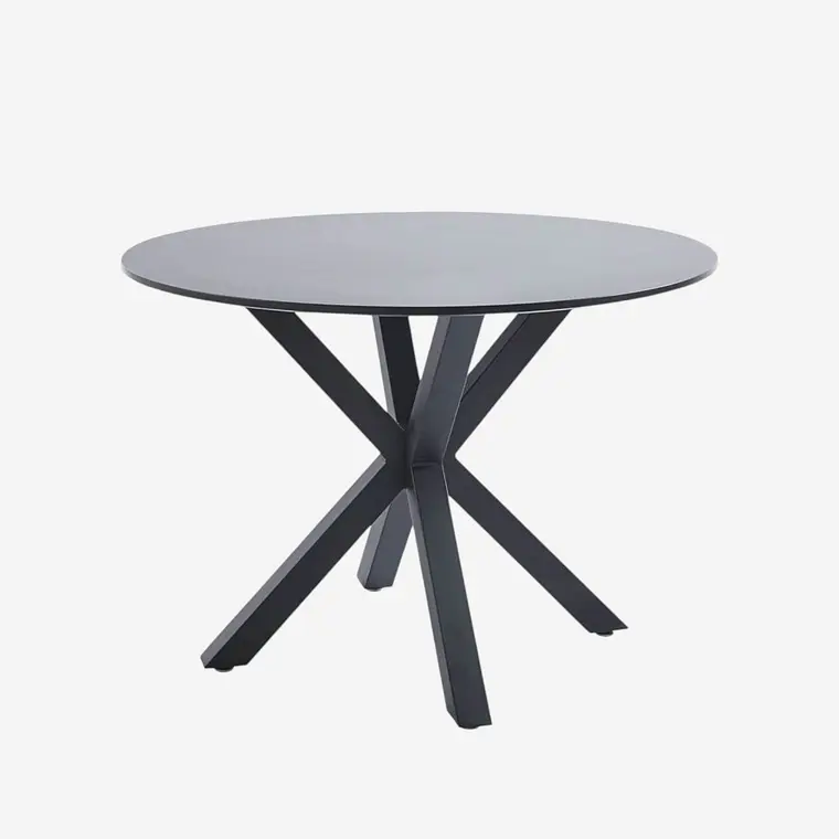 Mesa Redonda Negra MDF Madrid 3