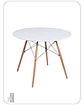 Mesa Redonda Melamina Blanca Eames - Miniatura 3