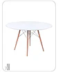 Mesa Redonda Melamina Blanca Eames - Miniatura 5