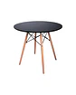 Mesa Redonda Melamina Negra Eames - Miniatura 2