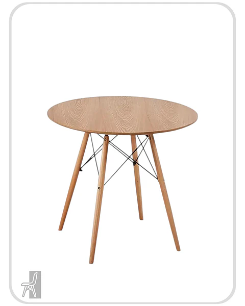 Mesa Redonda Melamina Madera Eames