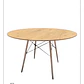 Mesa Redonda Melamina Madera Eames - Miniatura 5