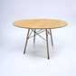 Mesa Redonda Melamina Madera Eames - Miniatura 6