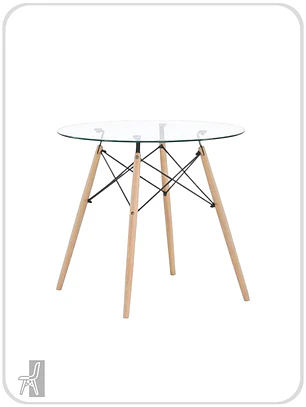 Mesa Redonda Vidrio Eames
