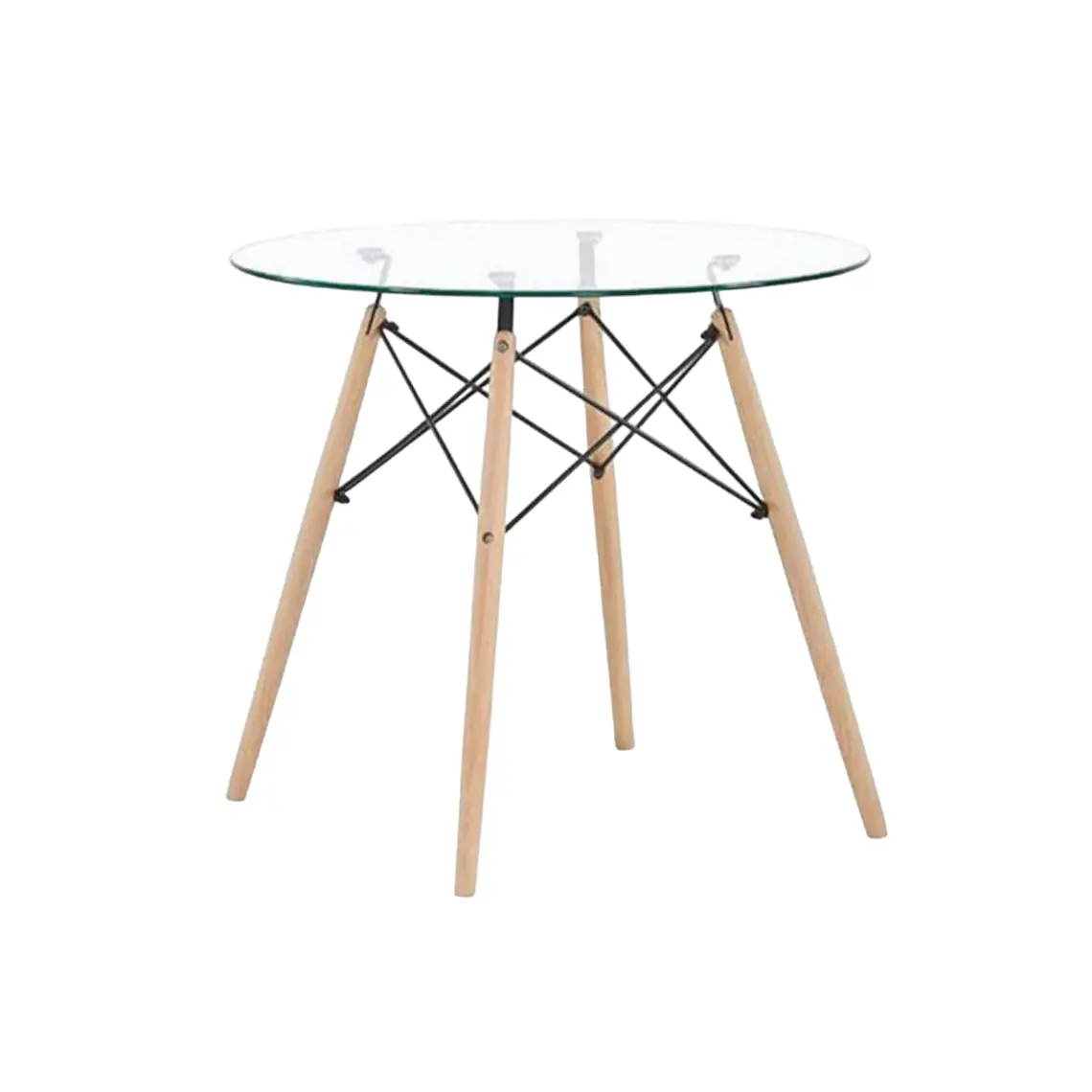 Mesa Redonda Vidrio Eames 2