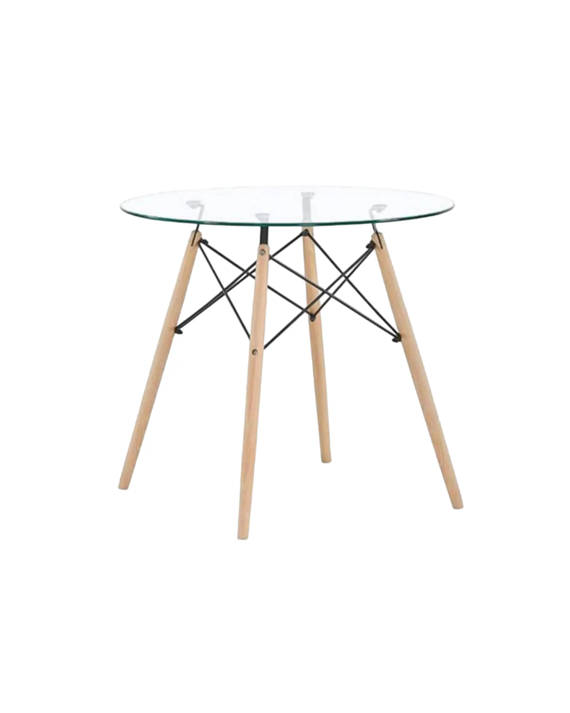 Mesa Redonda Vidrio Eames 2