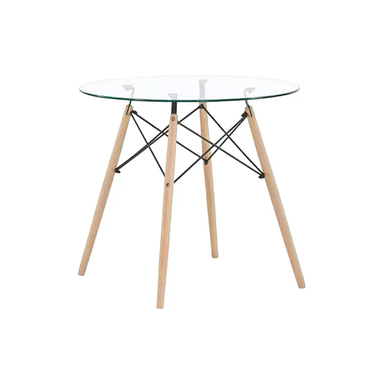 Mesa Redonda Vidrio Eames 2