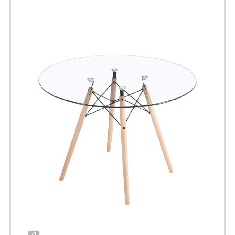 Mesa Redonda Vidrio Eames 3