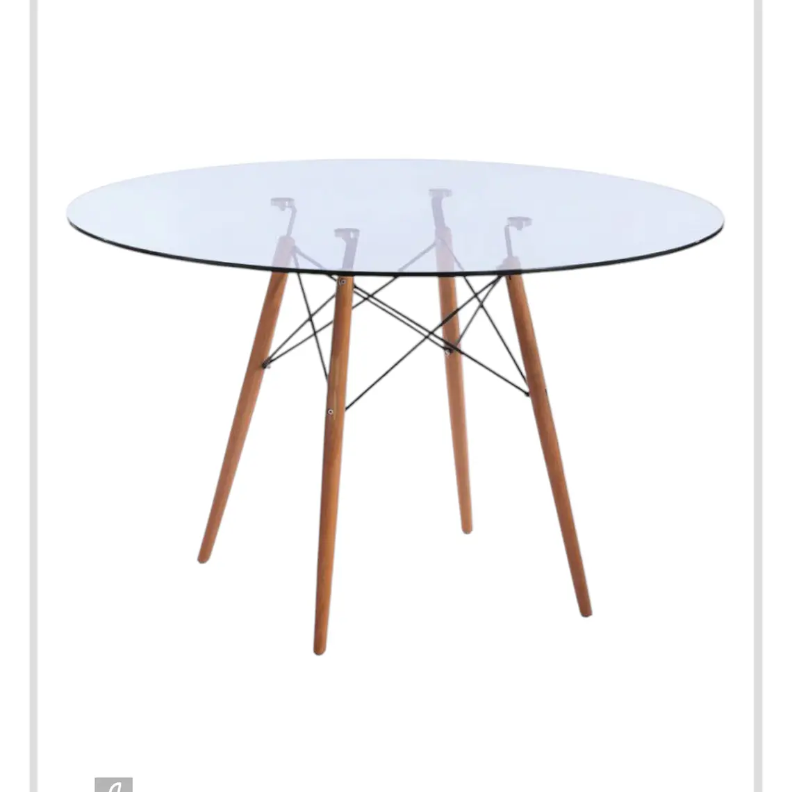 Mesa Redonda Vidrio Eames 5
