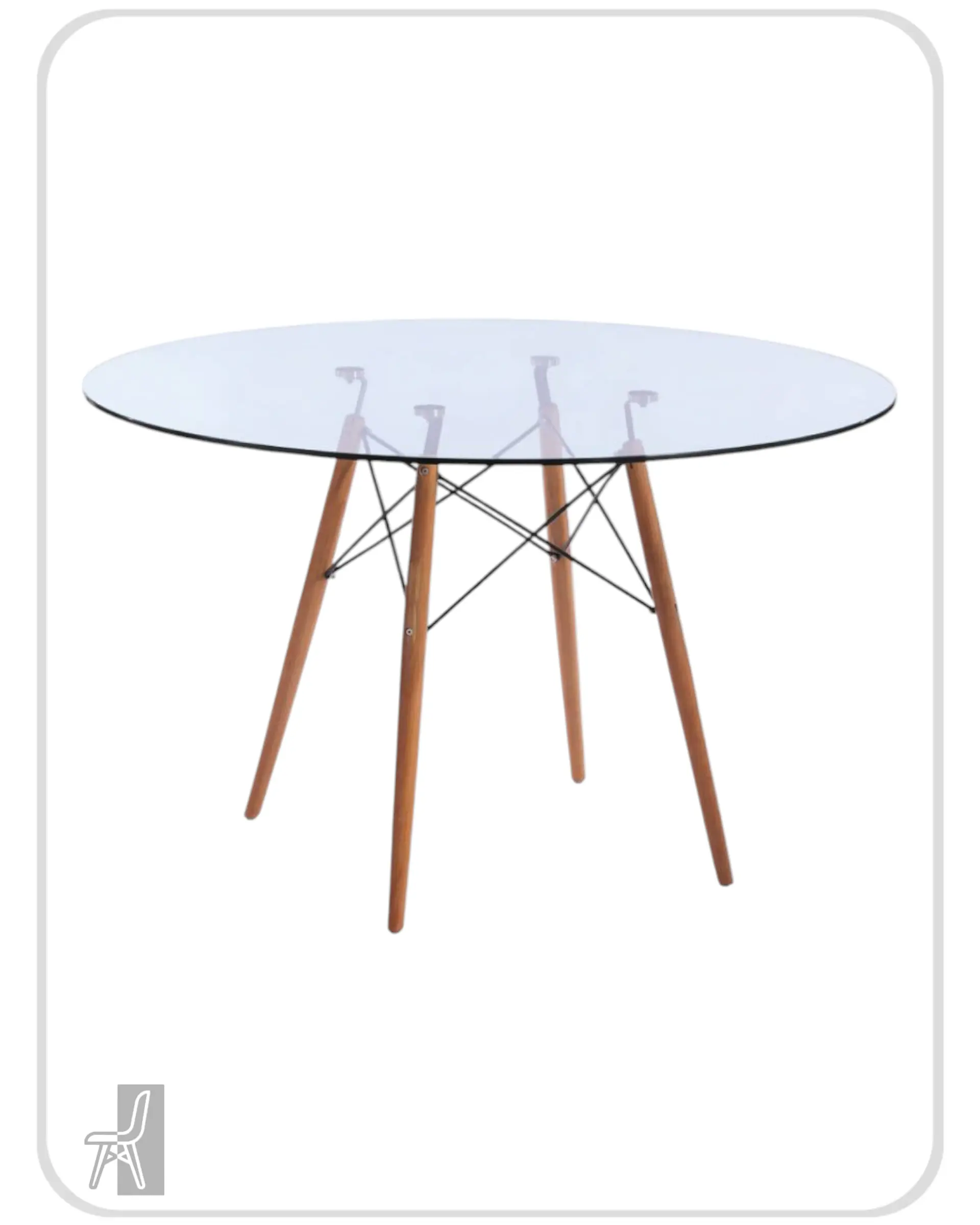 Mesa Redonda Vidrio Eames 5