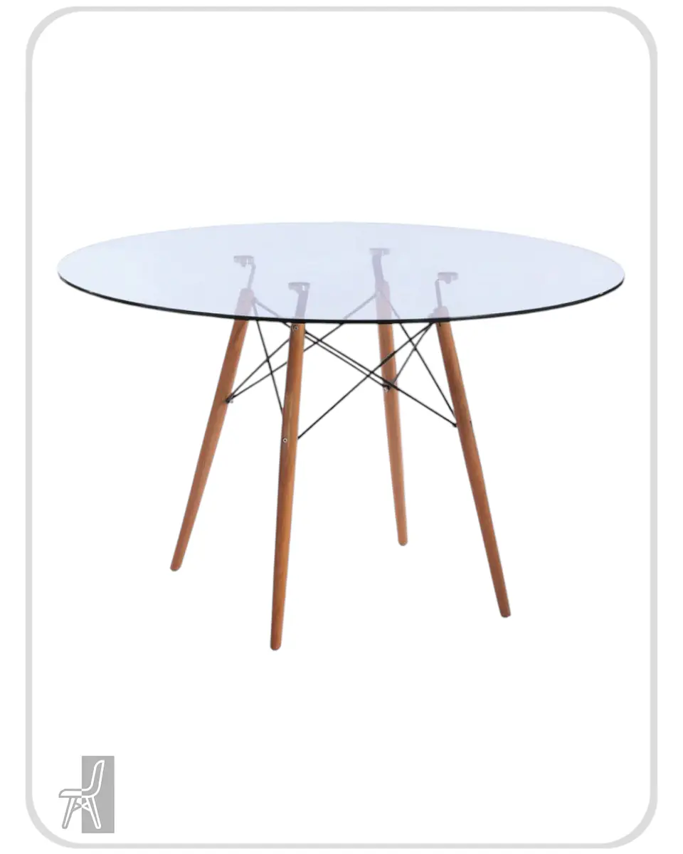 Mesa Redonda Vidrio Eames 5