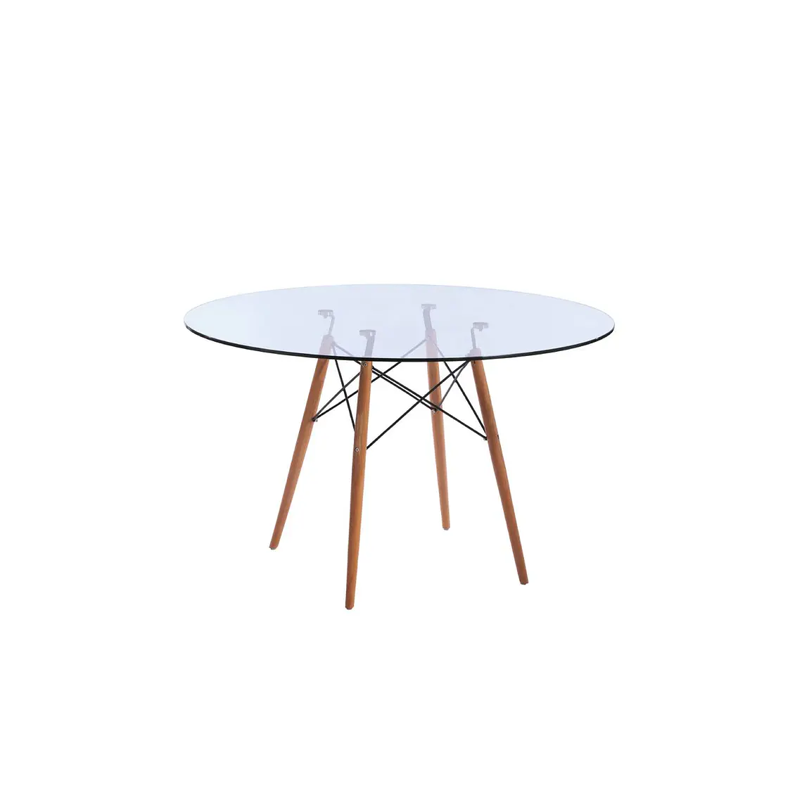 Mesa Redonda Vidrio Eames 6