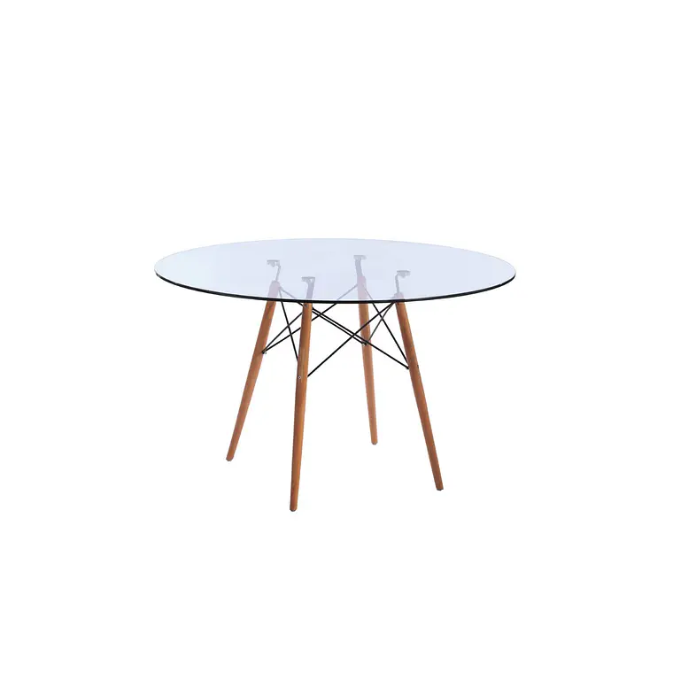 Mesa Redonda Vidrio Eames 6