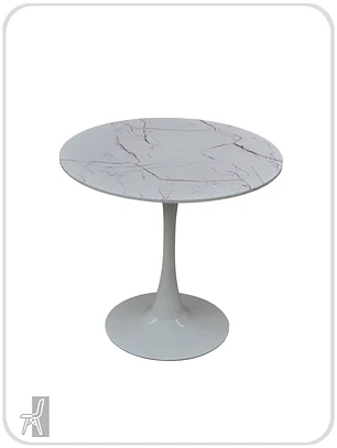 Mesa Tulip Cuarzo Blanco