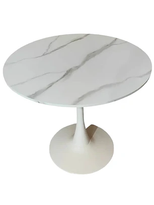 Mesa Tulip Cuarzo Blanco