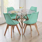 Comedor Redondo Vidrio 4 Sillas Tulip – Mesa Eames - Miniatura 11
