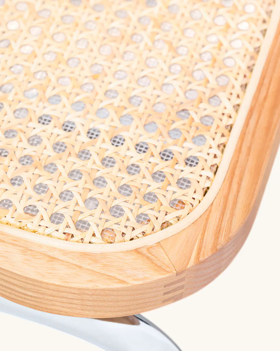 Silla Breuer Madera y Ratán 9